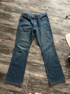 RedHead Men's Dark Blue Bootcut Jeans